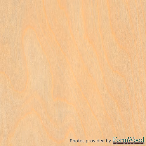 Formwood - White Birch - Veneer - Rotary - 4 x 8 Sheet - 10 Mil Paperback